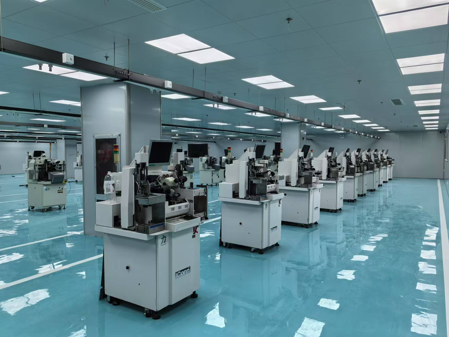 Cleanroom packaging and testing line